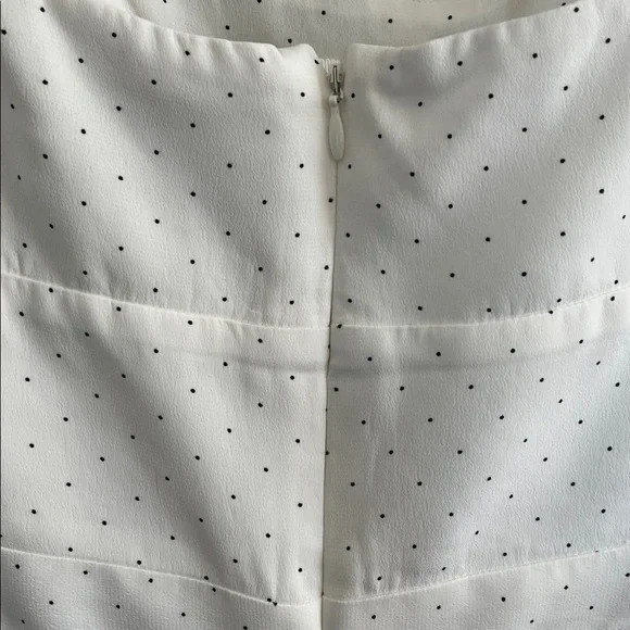 Alexis Lincoln Bow Jumpsuit in white with Polka Dot print Size medium